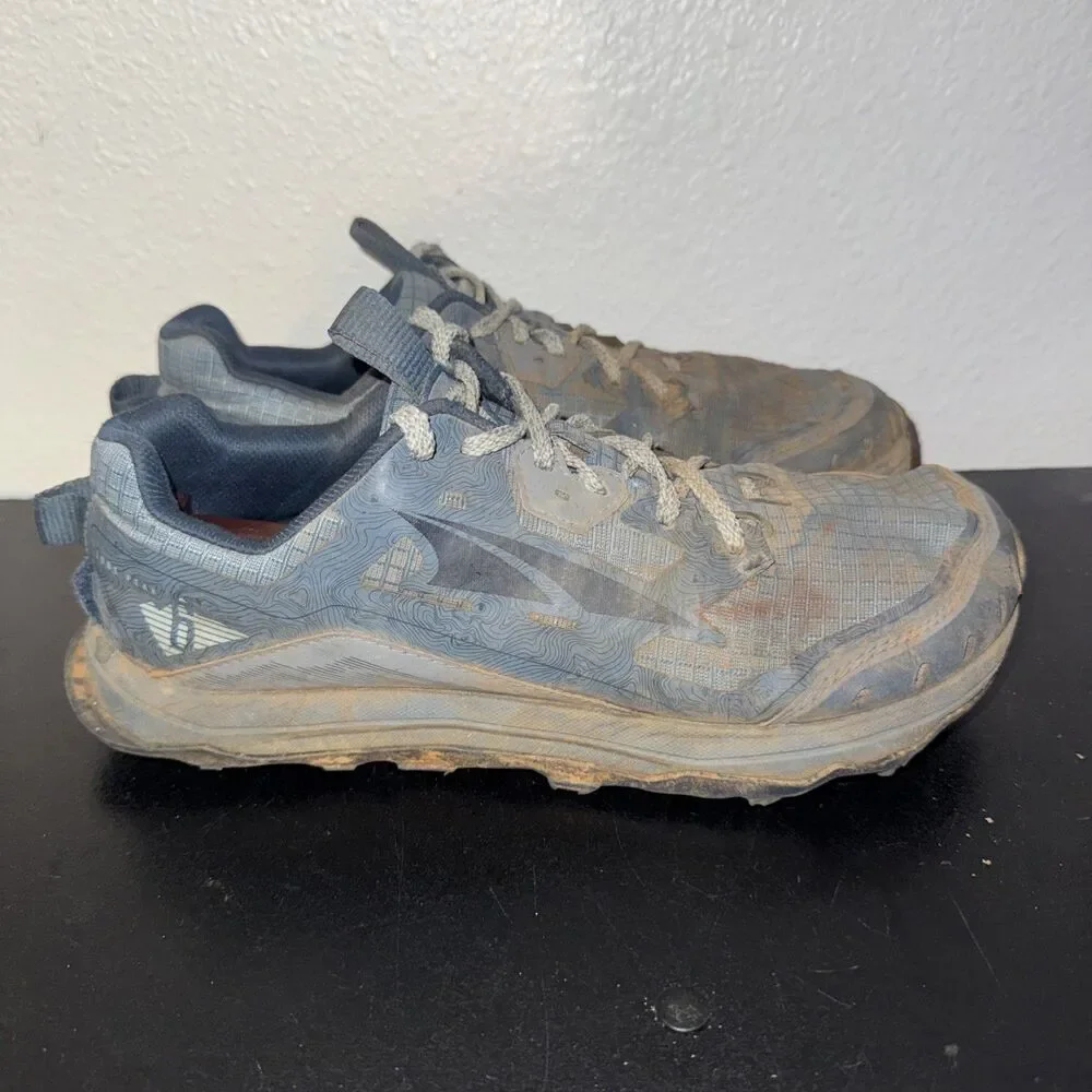 Altra Lone Peak 6 Trail Running Shoes Women's 8 Navy Blue Athletic Gym Zero Drop